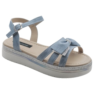 Foto 1 | Sandalias Exterior Piel Vegana Color Azul Para Niña De Rbcollection