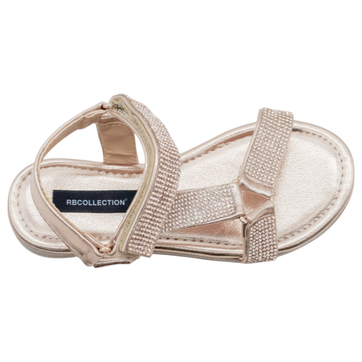 Foto 4 pulgar | Sandalias Exterior Sintético Color Oro Para Niña De Rbcollection