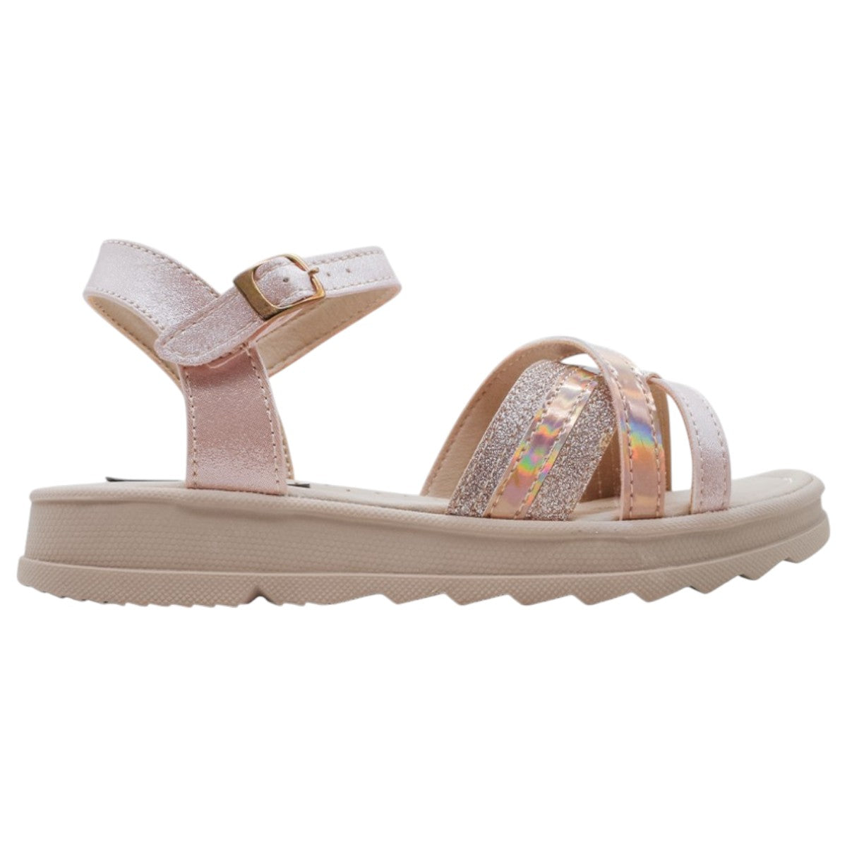 Foto 2 | Sandalias Exterior Piel Vegana Color Rosa Para Niña De Rbcollection