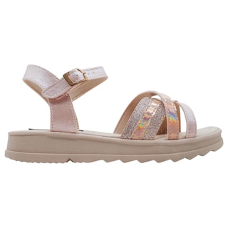 Foto 2 | Sandalias Exterior Piel Vegana Color Rosa Para Niña De Rbcollection