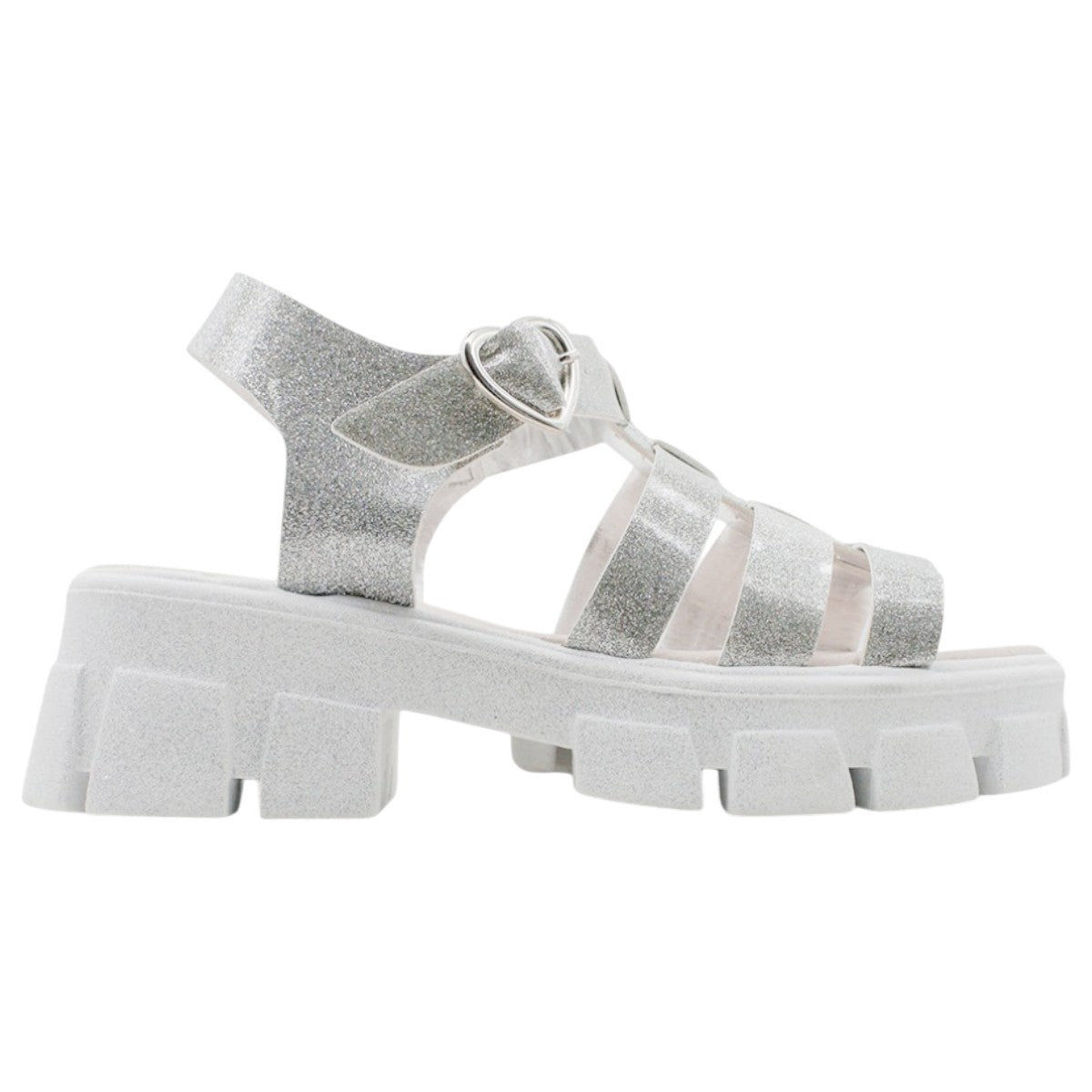 Foto 3 pulgar | Sandalias Exterior Sintético Color Plata Para Niña De Rbcollection