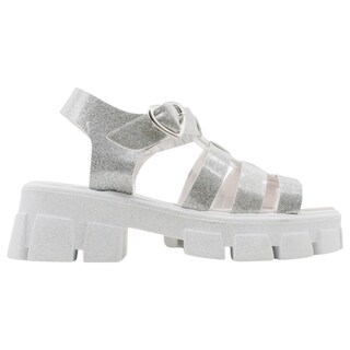 Foto 2 | Sandalias Exterior Sintético Color Plata Para Niña De Rbcollection