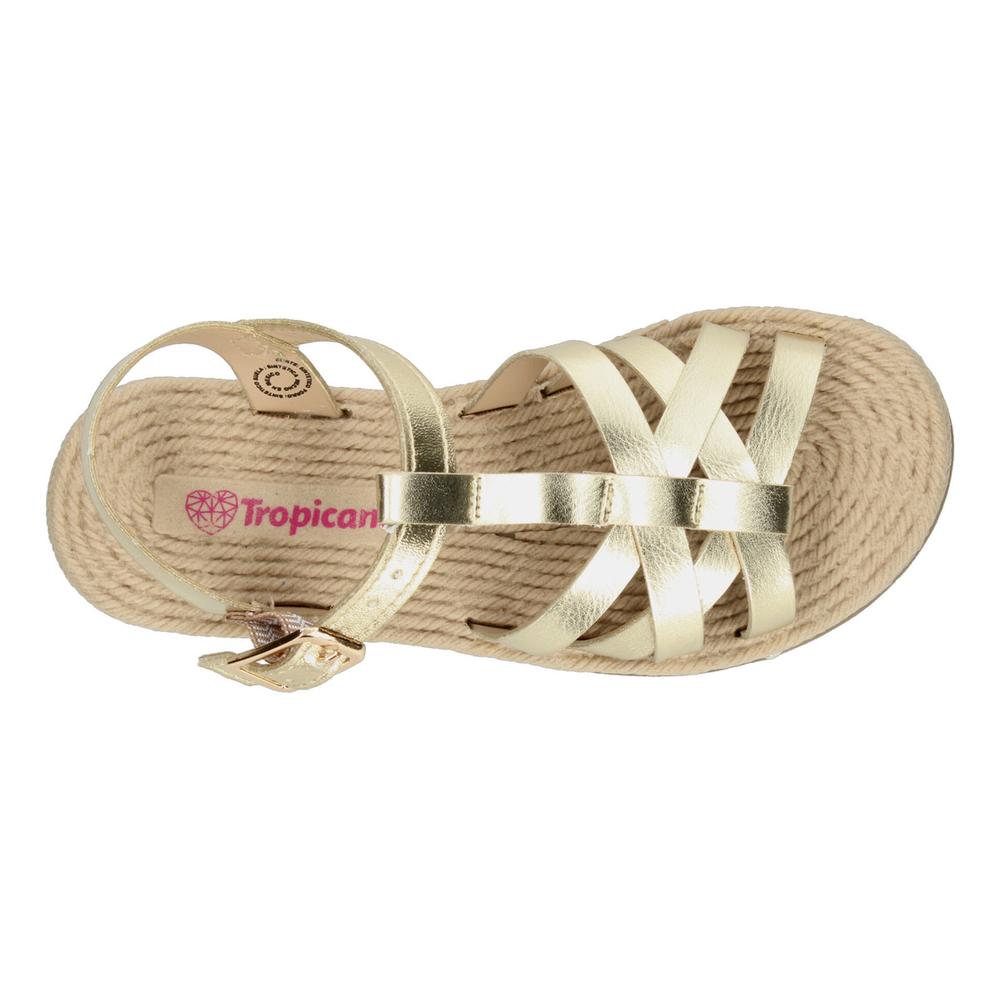 Foto 8 | Sandalias Tropicana Dorado Para Niña [tro1424] Dorado