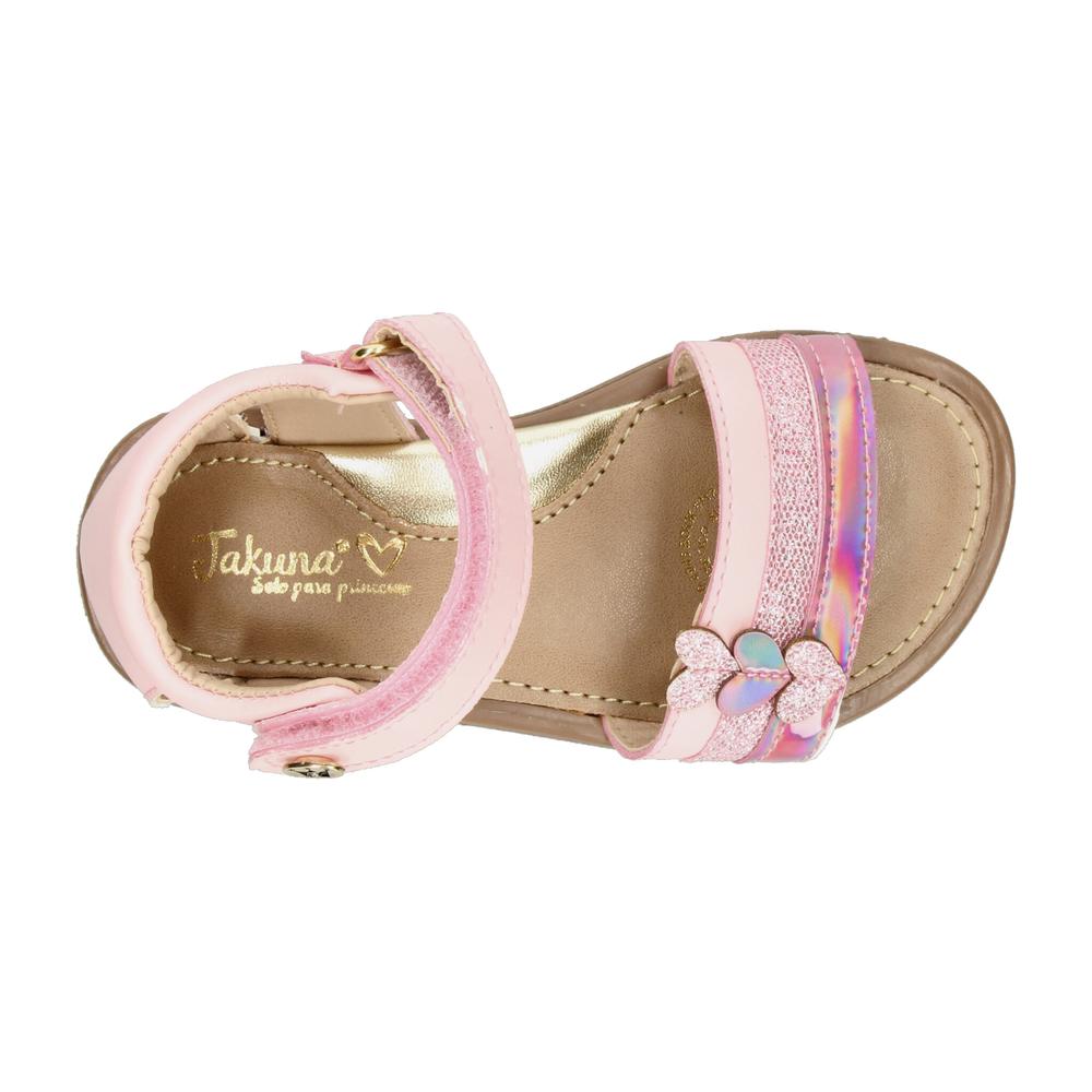 Foto 9 pulgar | Sandalias Jakuna Rosa Para Niña T12-15 [jak410] Rosa