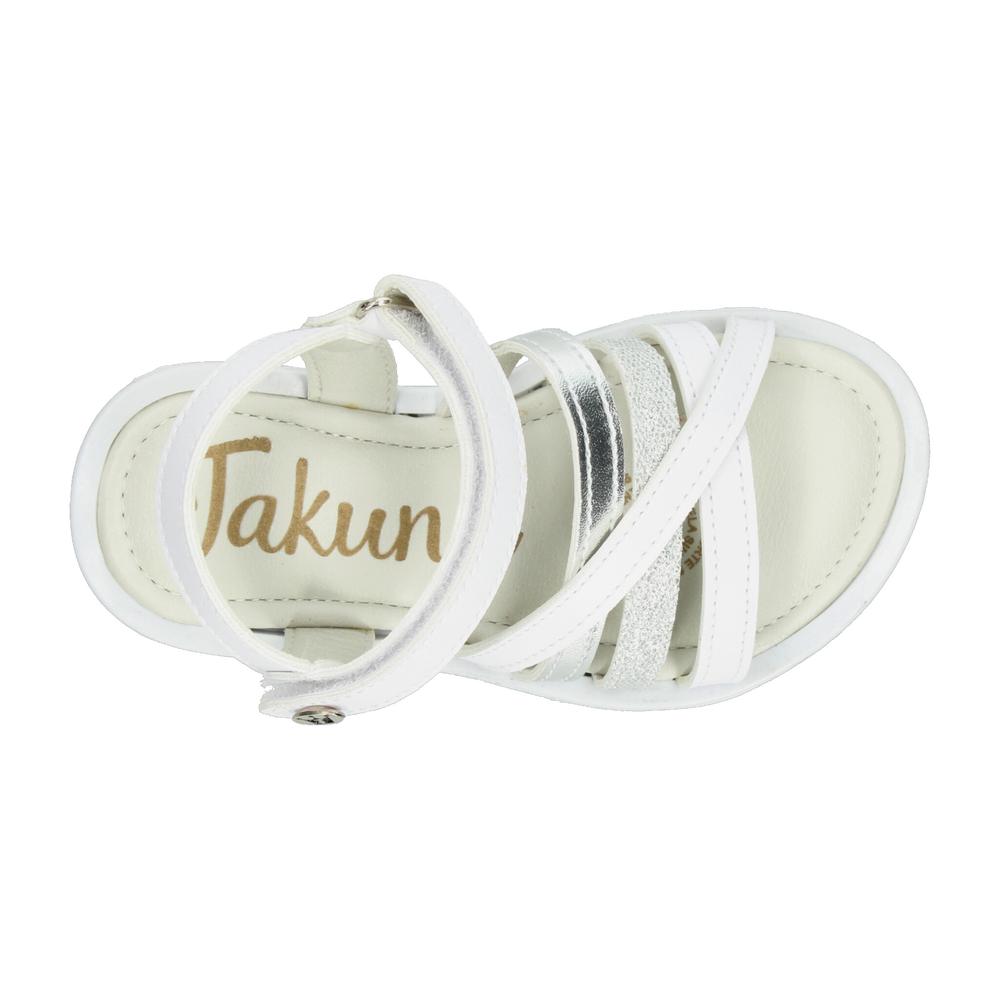 Foto 9 pulgar | Sandalias Jakuna Blanco Para Niña T18-22 [jak424] Blanco