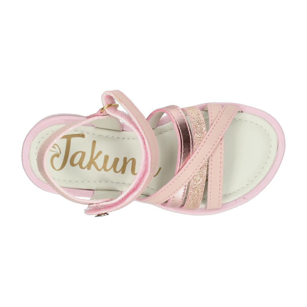 Foto 9 pulgar | Sandalias Jakuna Rosa Para Niña T18-22 [jak421] Rosa
