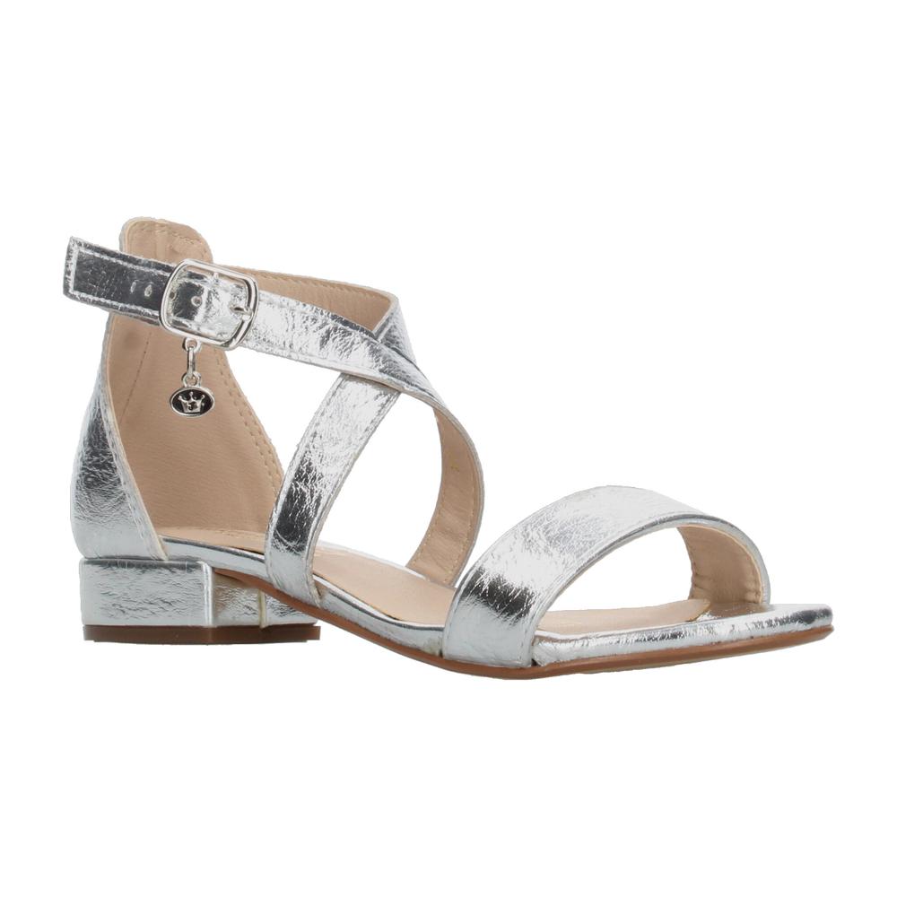 Foto 2 | Sandalias Jakuna Plateado Para Niña T22-24 [jak426] Plateado