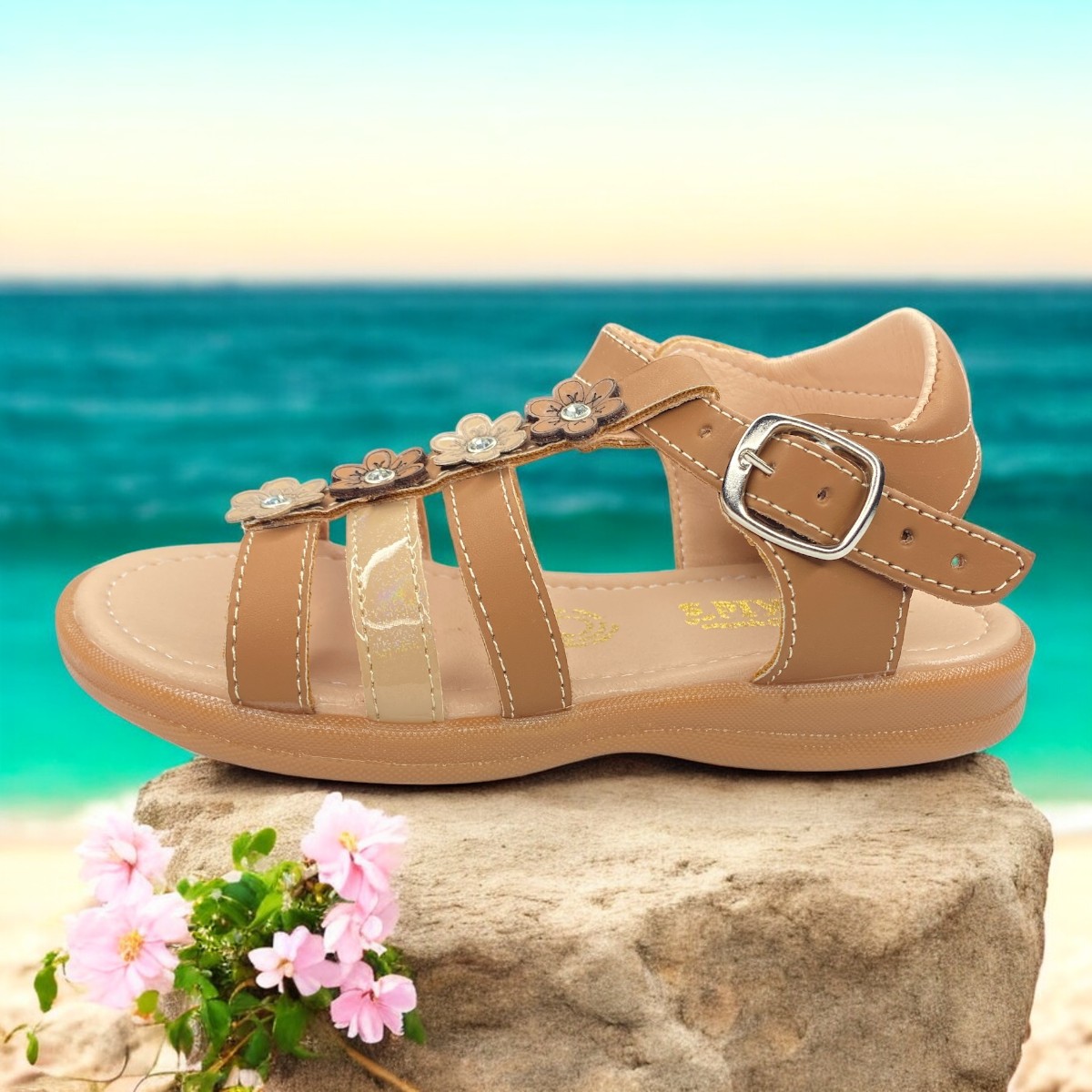 Foto 3 | Huaraches Camel Niña, Versatilidad Y Estilo Para Cada Paso