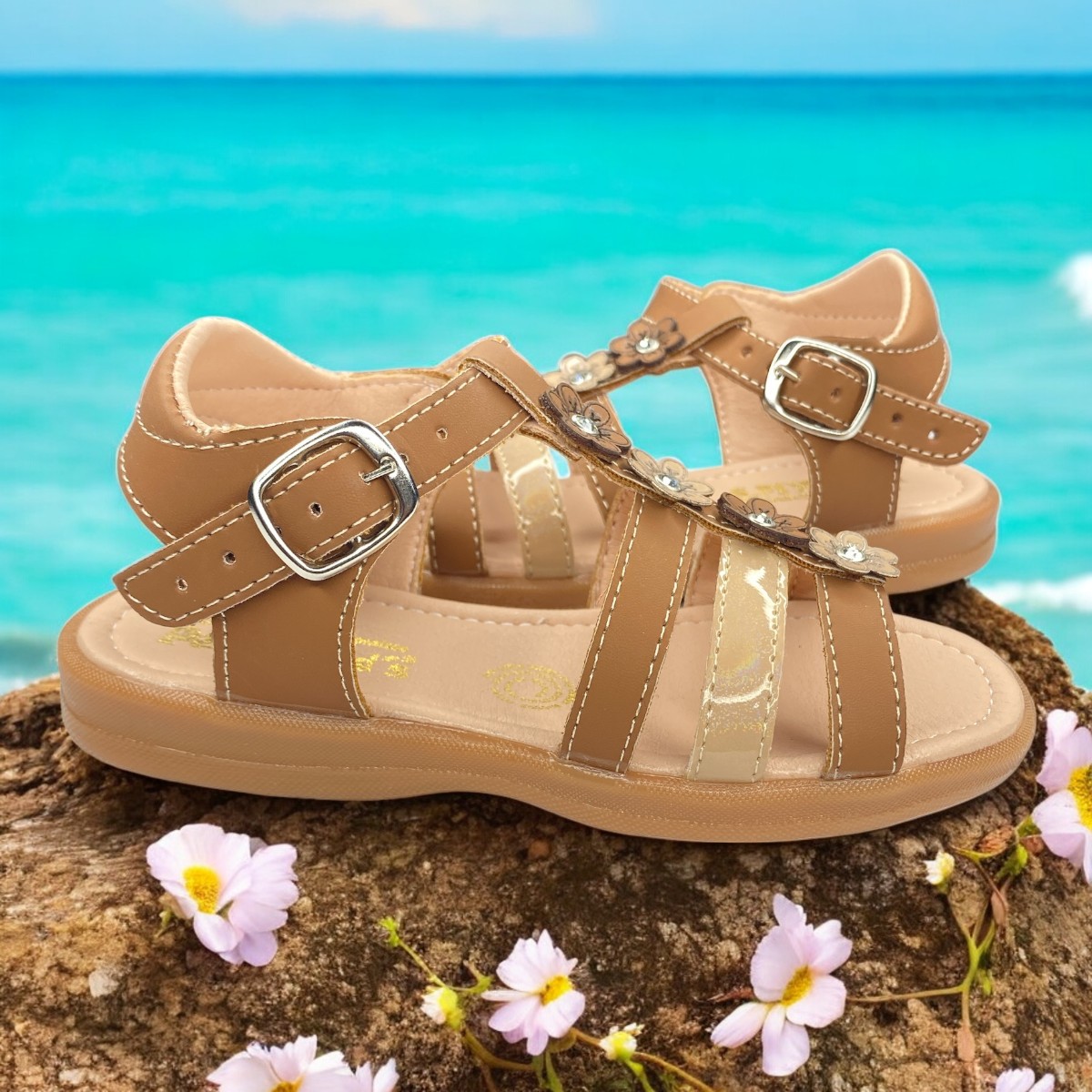 Foto 4 | Huaraches Camel Niña, Versatilidad Y Estilo Para Cada Paso