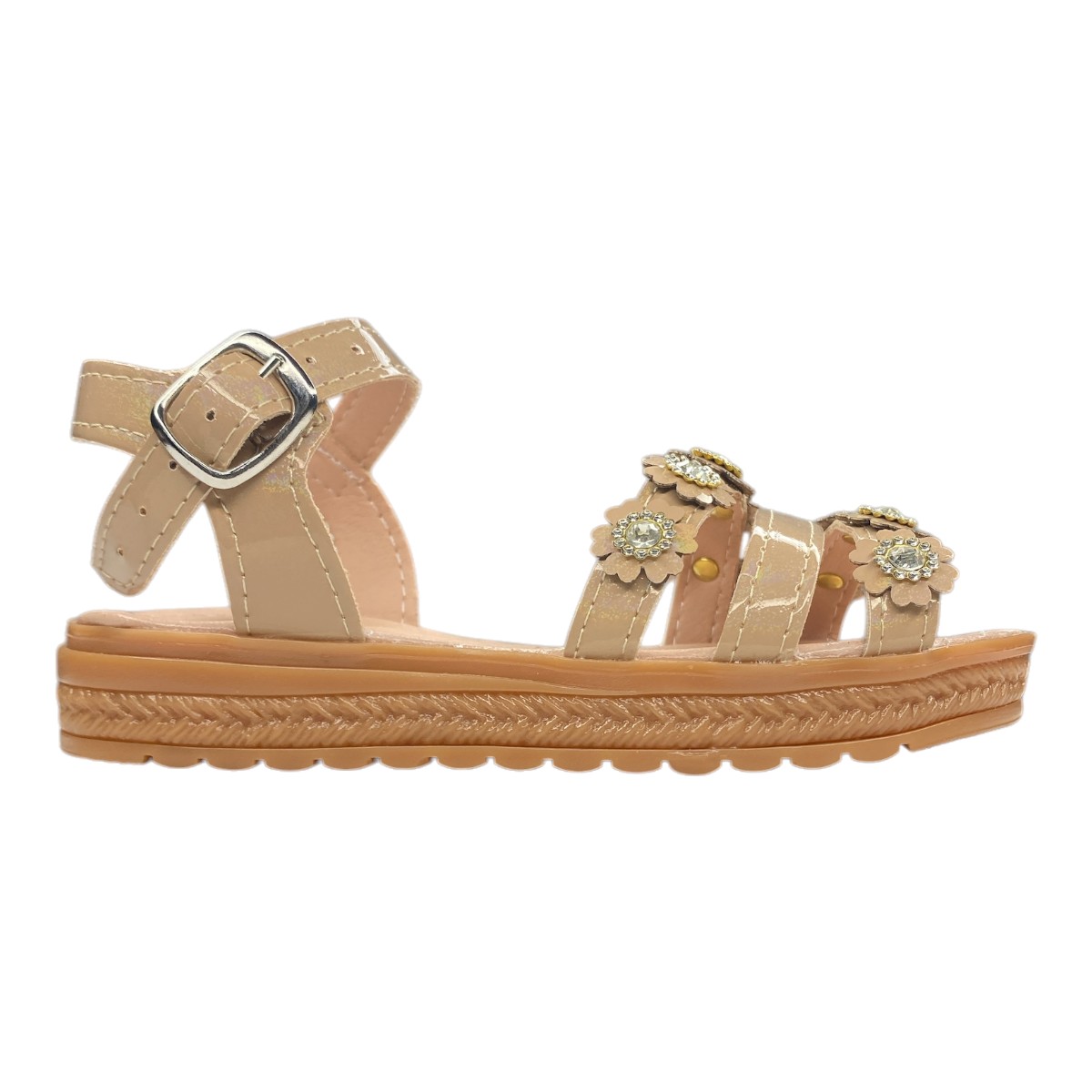 Foto 2 pulgar | Huaraches Camel Para Niña, Confort Y Estilo Diario