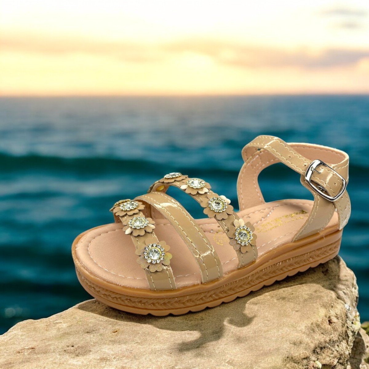 Foto 6 | Huaraches Camel Para Niña, Confort Y Estilo Diario