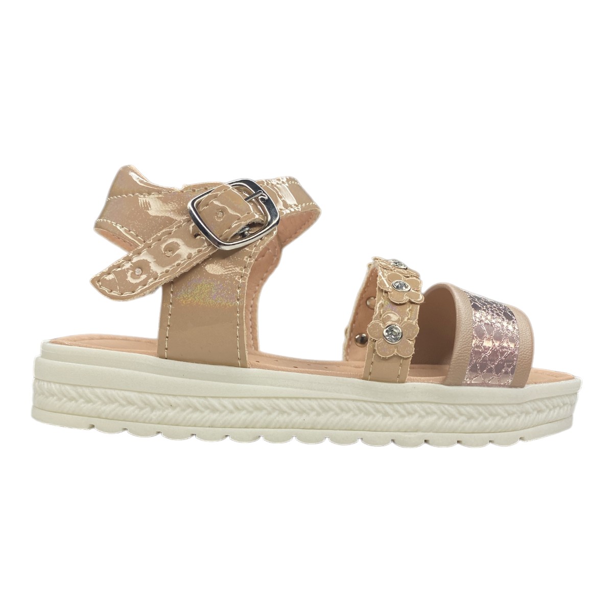Huaraches Beige Para Niña, Comodidad Y Estilo