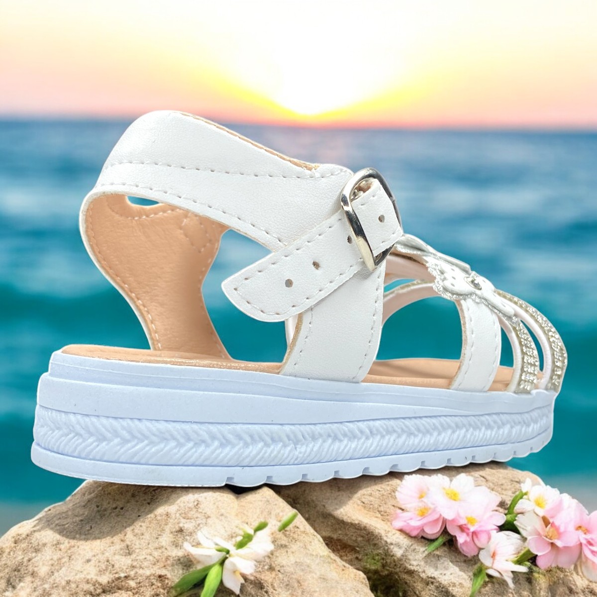 Foto 2 | Huaraches De Verano Para Niña, Suela Antideslizante
