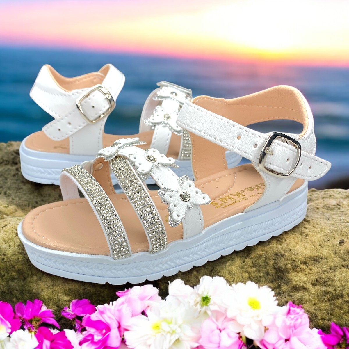 Foto 6 pulgar | Huaraches De Verano Para Niña, Suela Antideslizante
