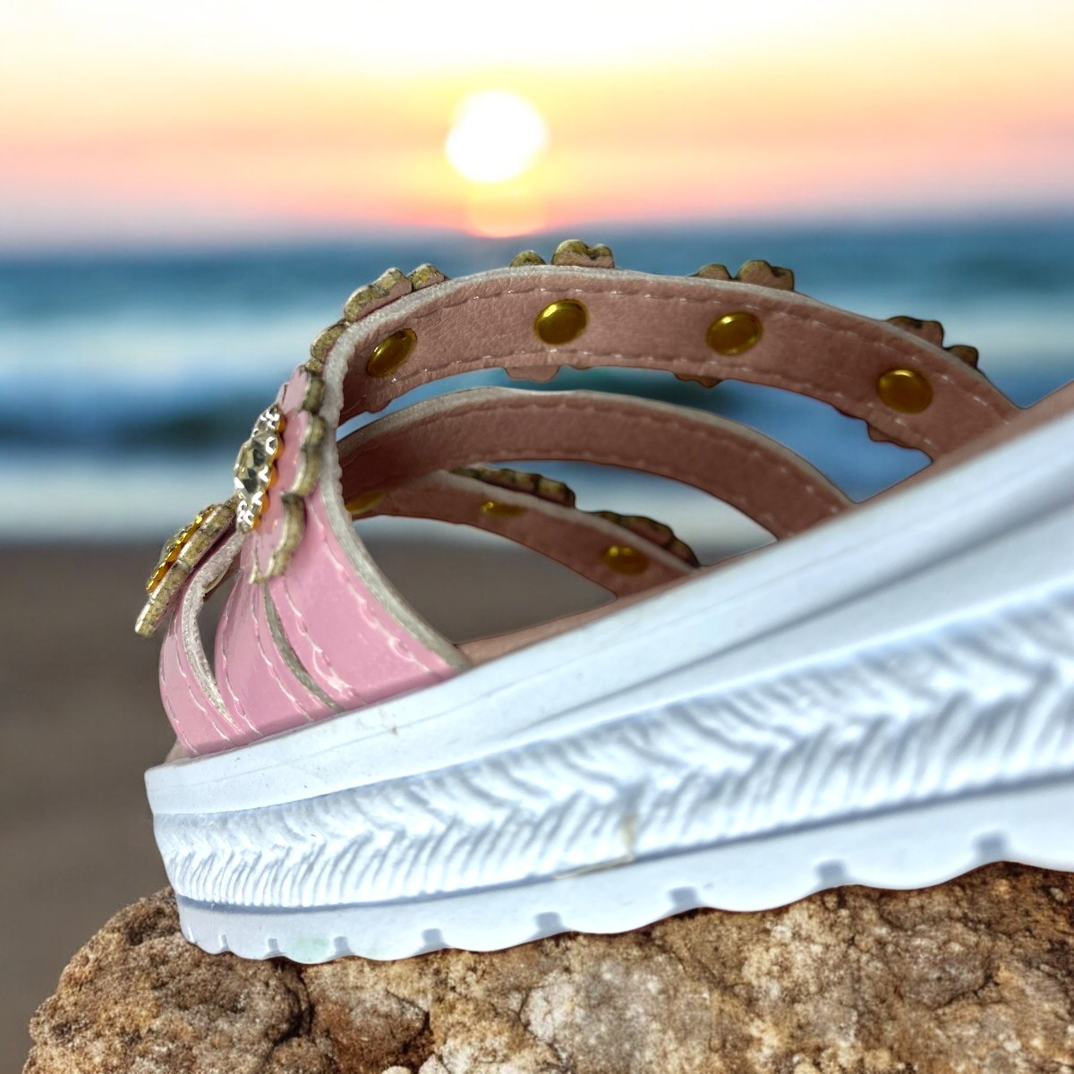 Foto 5 | Huaraches Rosas Niña, Confort Y Dulzura En Cada Movimiento