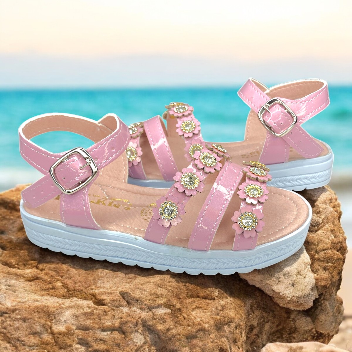 Foto 6 | Huaraches Rosas Niña, Confort Y Dulzura En Cada Movimiento