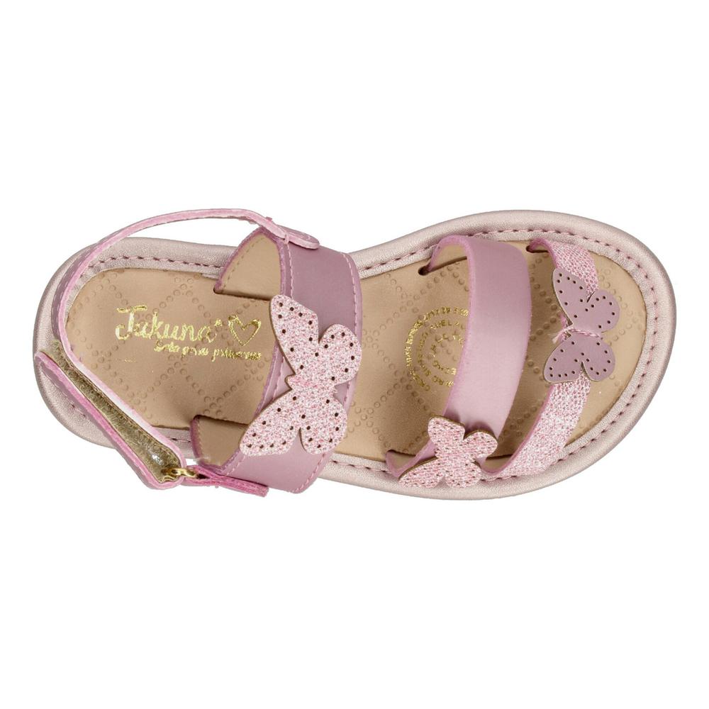 Foto 9 pulgar | Sandalias Jakuna Rosa Para Niña [jak345] Rosa