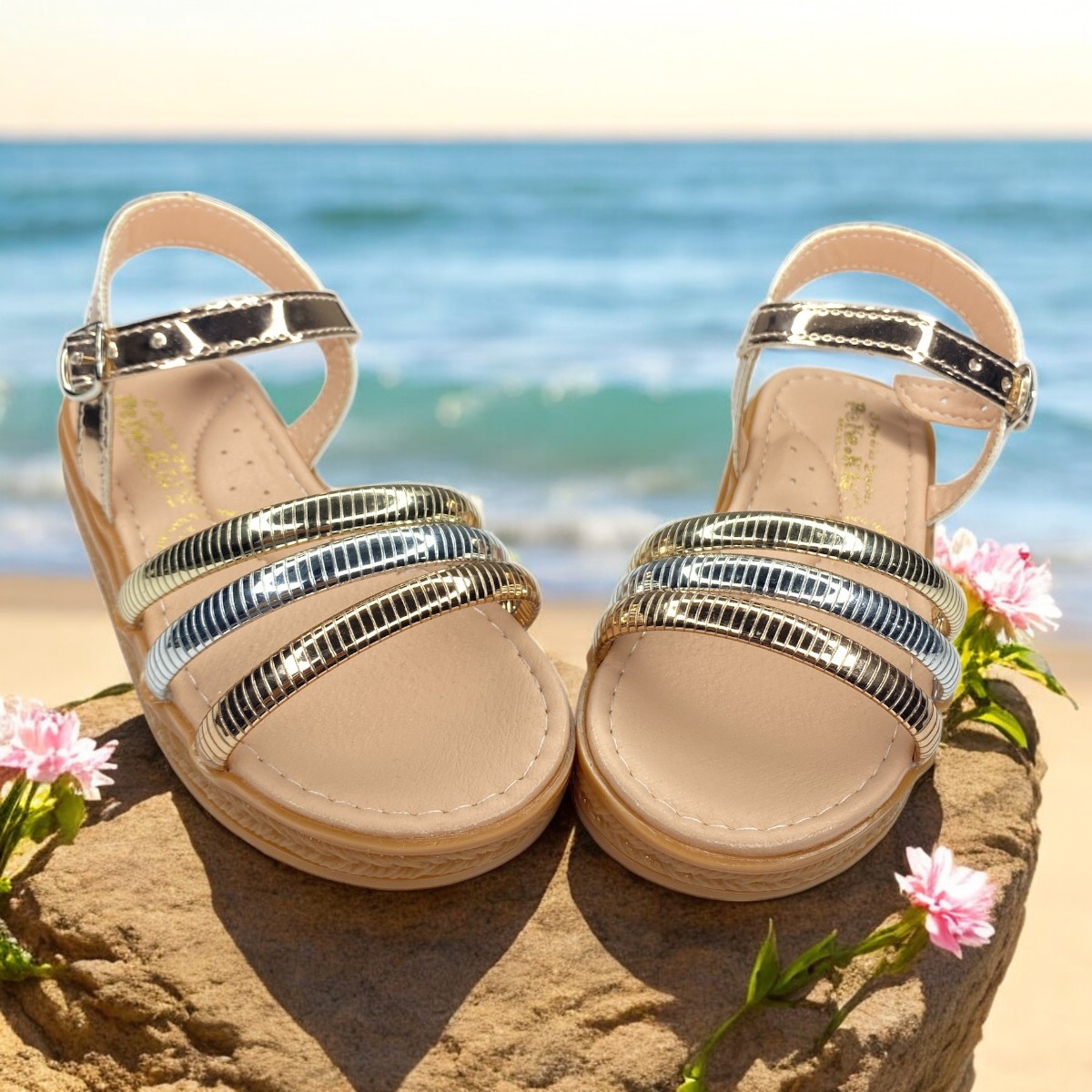 Foto 5 | Huaraches Para Niña, Confort Y Glamour Para Cada Paso