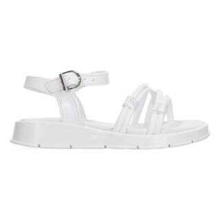 Foto 1 | Sandalias Yuyin Blanco Con Hebilla Para Niña Blanco