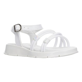 Foto 2 | Sandalias Yuyin Blanco Con Hebilla Para Niña Blanco