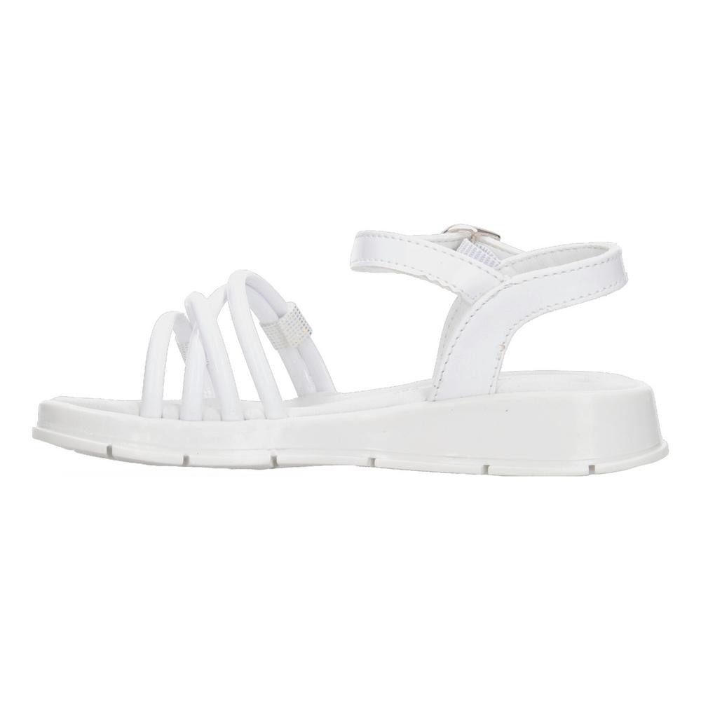Foto 5 | Sandalias Yuyin Blanco Con Hebilla Para Niña Blanco
