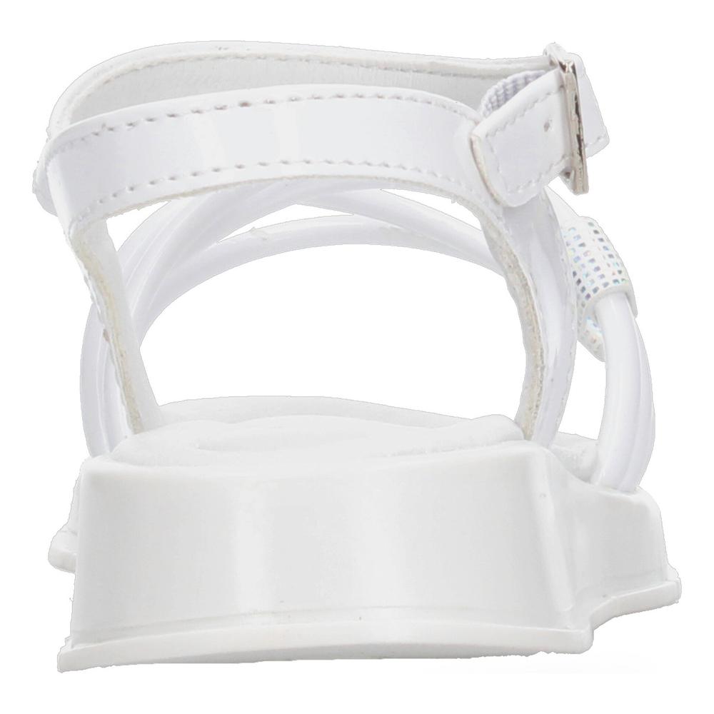 Foto 7 | Sandalias Yuyin Blanco Con Hebilla Para Niña Blanco