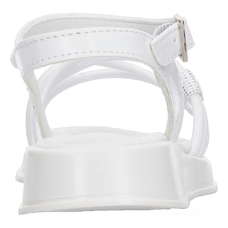 Foto 7 | Sandalias Yuyin Blanco Con Hebilla Para Niña Blanco