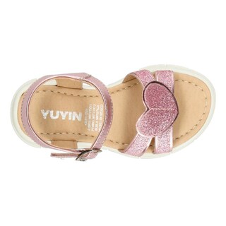 Foto 8 | Sandalias Yuyin Rosa Diseño De Corazón Con Hebilla Para Niña Rosa