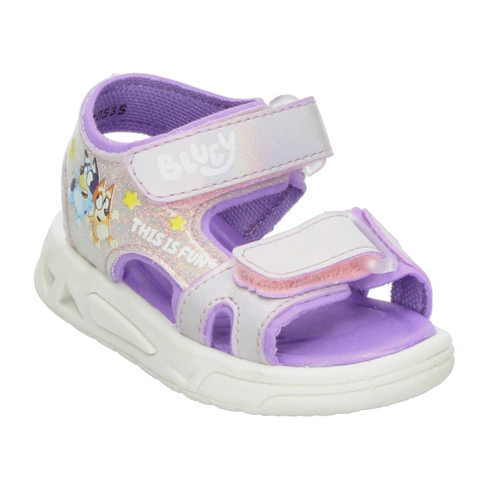 Foto 2 | Sandalias Bluey Plateado Para Niña T12-15 [buy5] Plateado