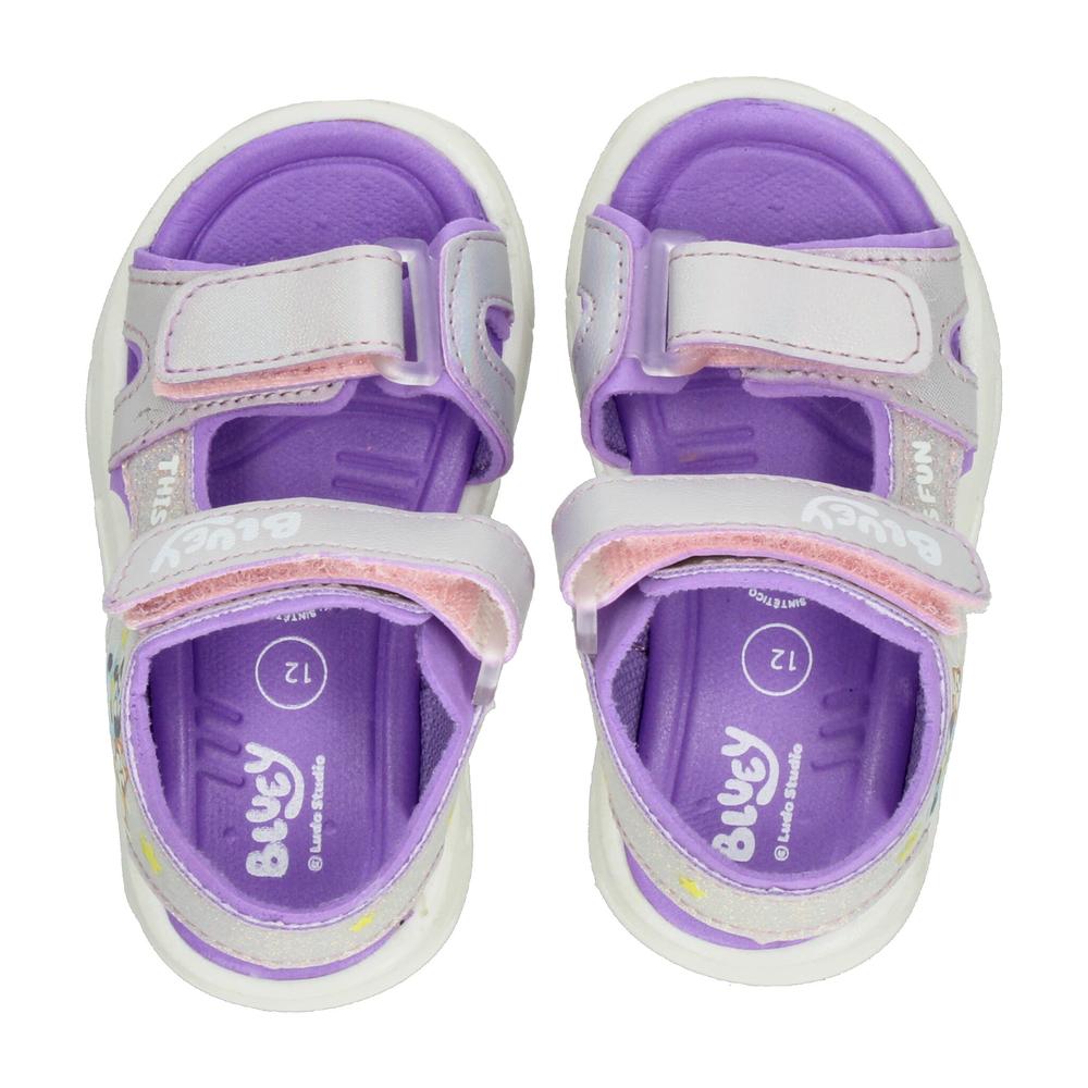 Foto 4 | Sandalias Bluey Plateado Para Niña T12-15 [buy5] Plateado