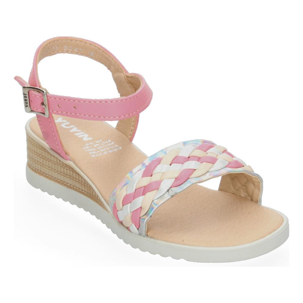 Foto 5 | Sandalias Yuyin Rosa Para Niña [yuy453] Multicolor