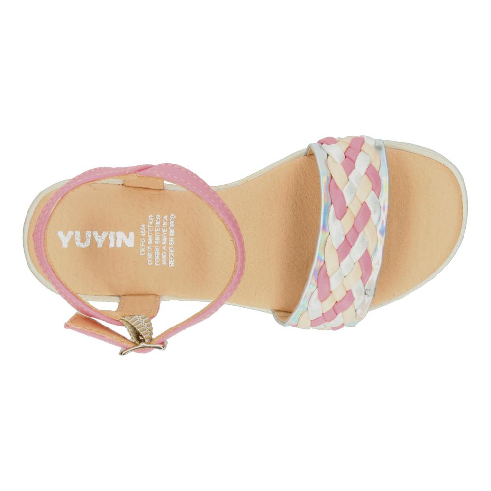 Foto 9 pulgar | Sandalias Yuyin Rosa Para Niña [yuy453] Multicolor