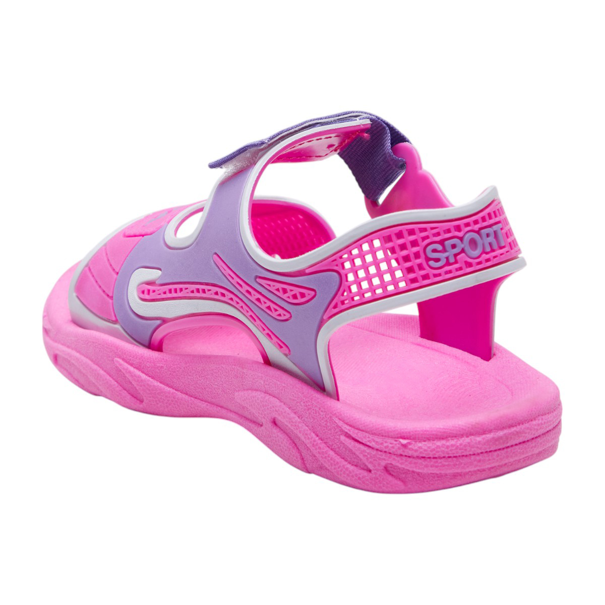 Foto 3 pulgar | Sandalias Calzado Watanabe Color Rosa Plástico Sporte Tobillo