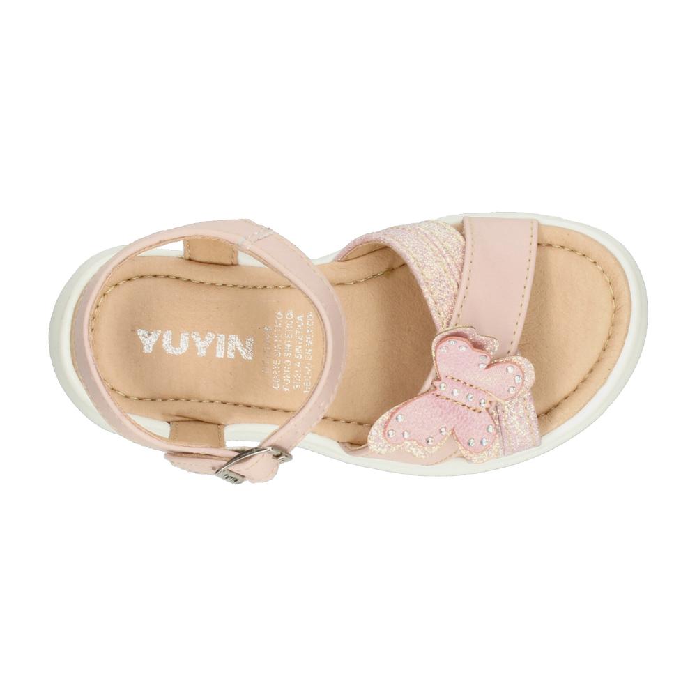 Foto 8 | Sandalias Yuyin Rosa Para Niña T15-18 [yuy558] Rosa