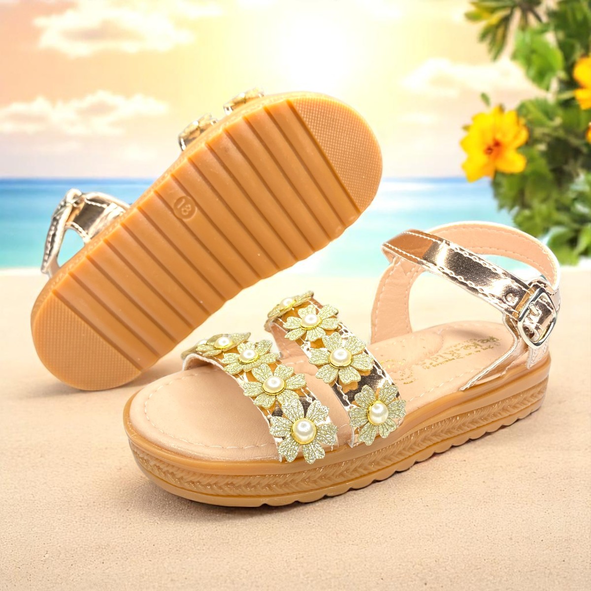 Foto 3 pulgar | Zapatos Tipo Huarache Para Niña, Diseño Actual Y Máxima Como