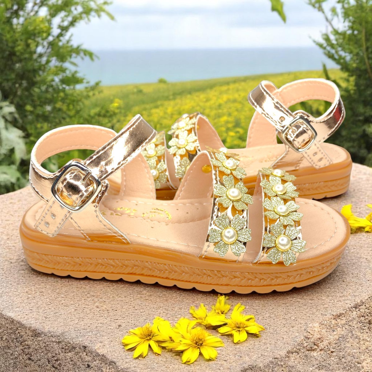Foto 7 pulgar | Zapatos Tipo Huarache Para Niña, Diseño Actual Y Máxima Como