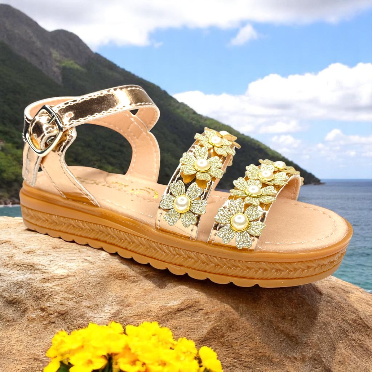 Foto 9 pulgar | Zapatos Tipo Huarache Para Niña, Diseño Actual Y Máxima Como