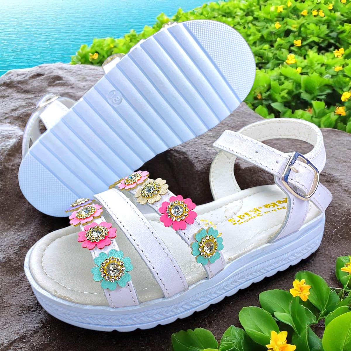 Foto 4 pulgar | Sandalias Para Niña, Perfectas Para Amistad Y Juego Lindos