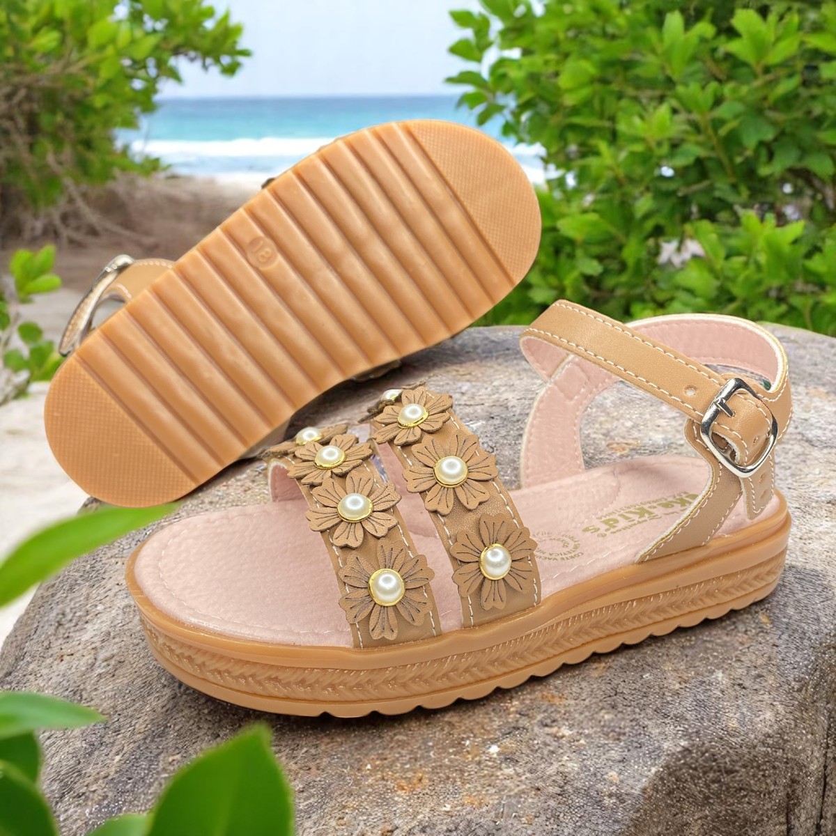 Foto 3 pulgar | Huaraches Modernos Para Niña, Ideales Para Jugar Con Moda