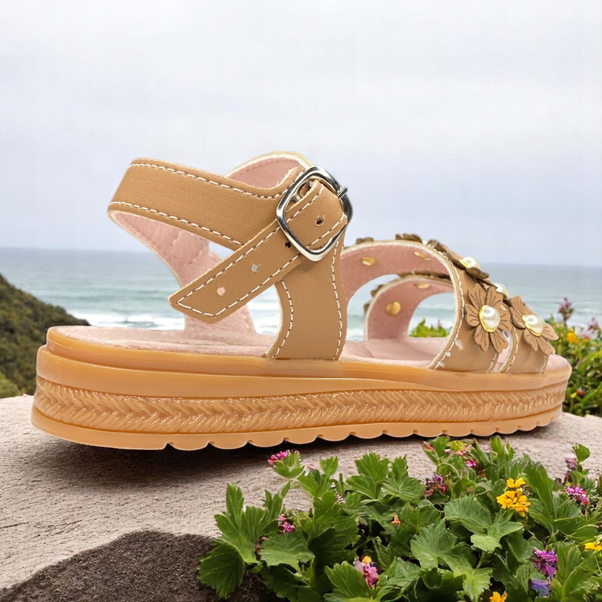 Foto 8 pulgar | Huaraches Modernos Para Niña, Ideales Para Jugar Con Moda