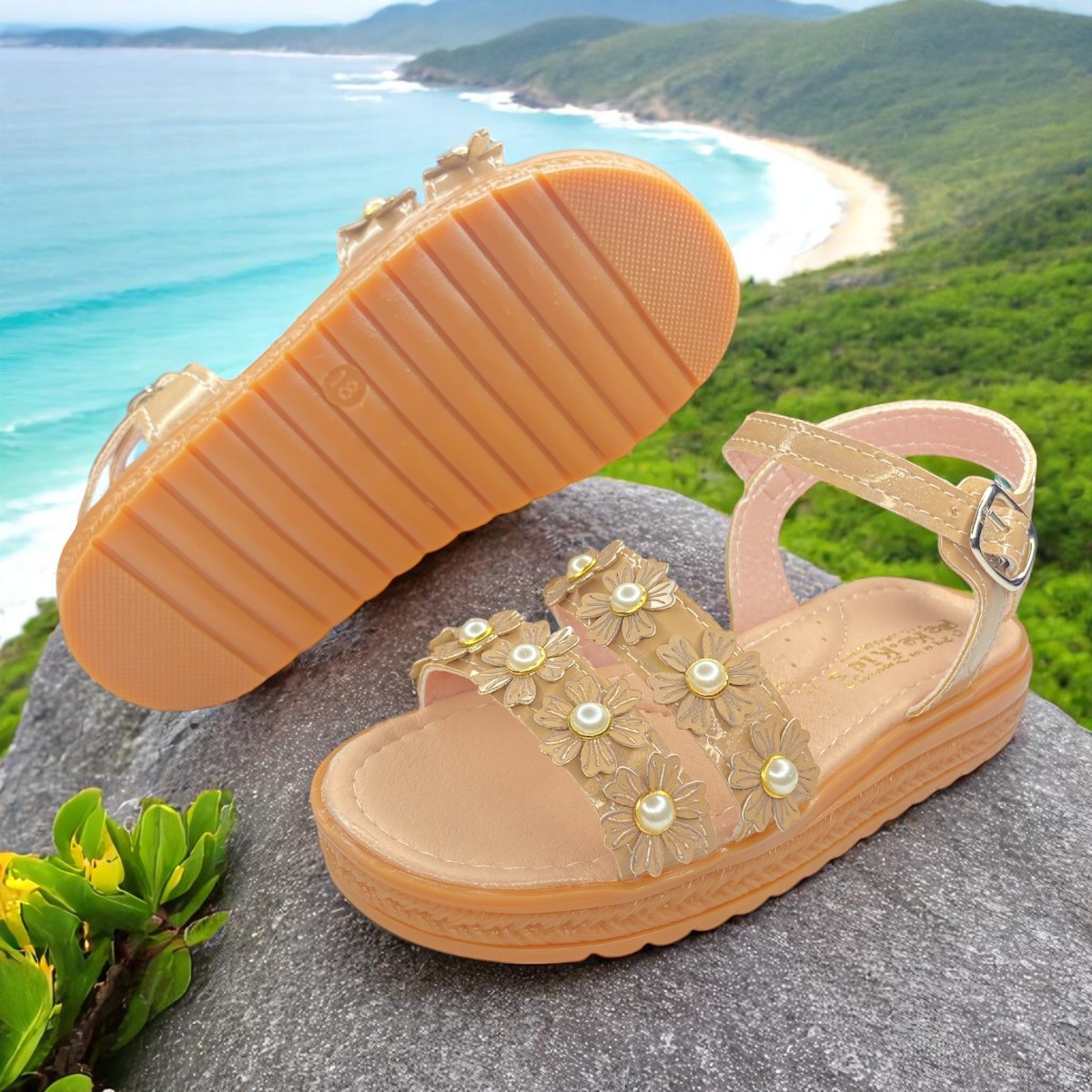 Foto 4 pulgar | Huaraches Para Niña, Amistosos Y Súper Cómodos