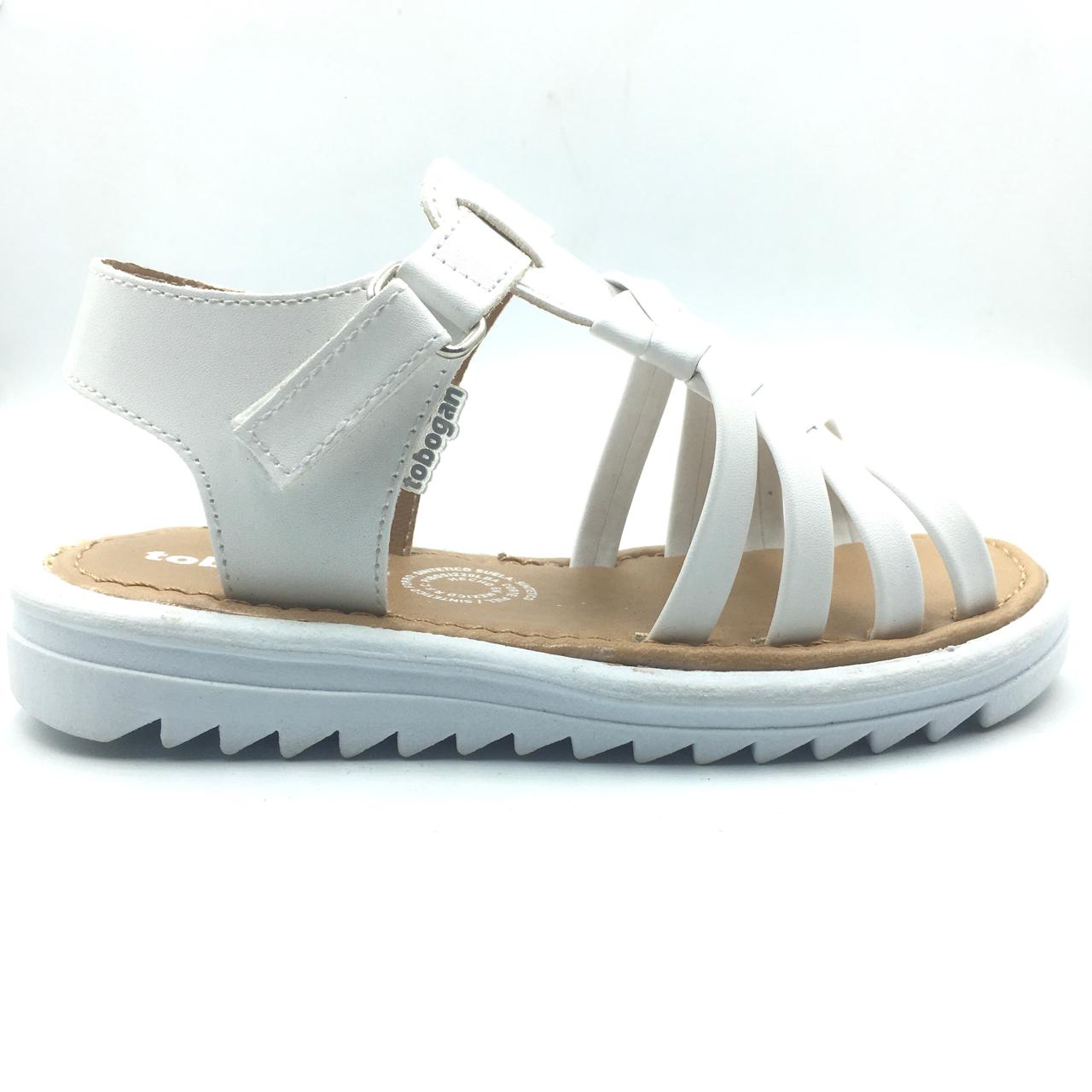 Foto 2 | Sandalia-huarachetobogan Niña Casual Duo Blanco Y Rosa
