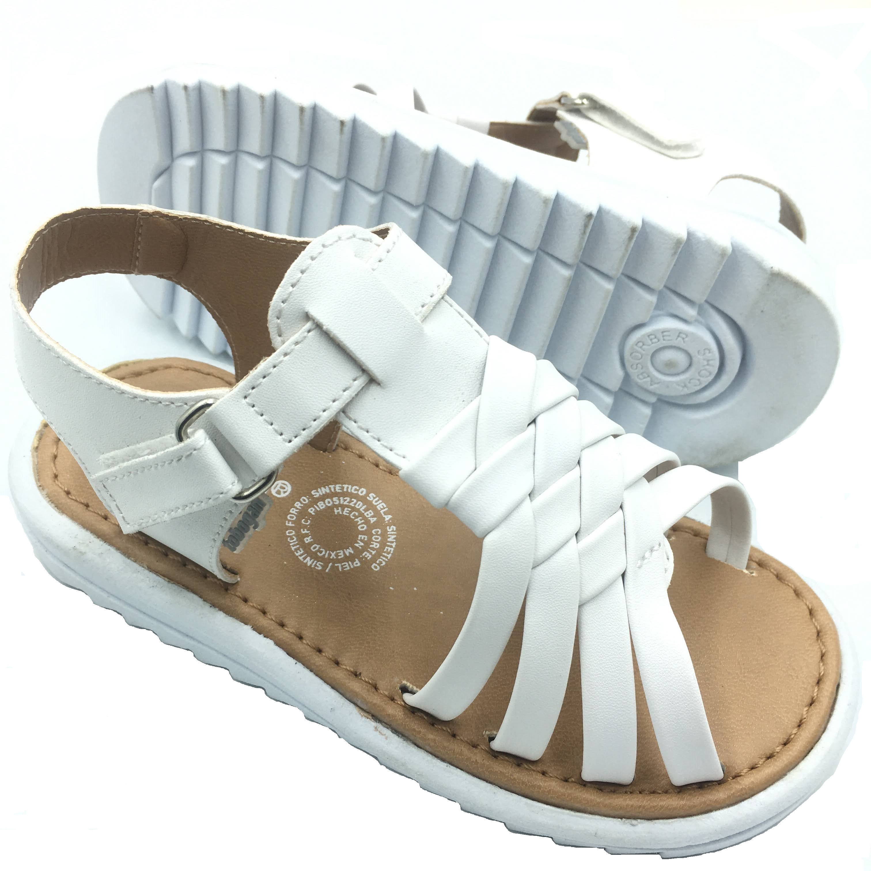 Foto 6 pulgar | Sandalia-huarachetobogan Niña Casual Duo Blanco Y Rosa