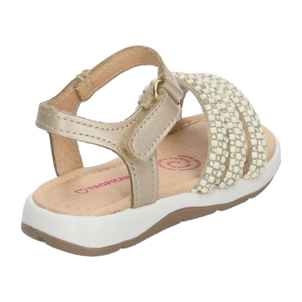 Foto 4 pulgar | Sandalias Tropicana Dorado Para Niña T12-15 [tro1536] Dorado