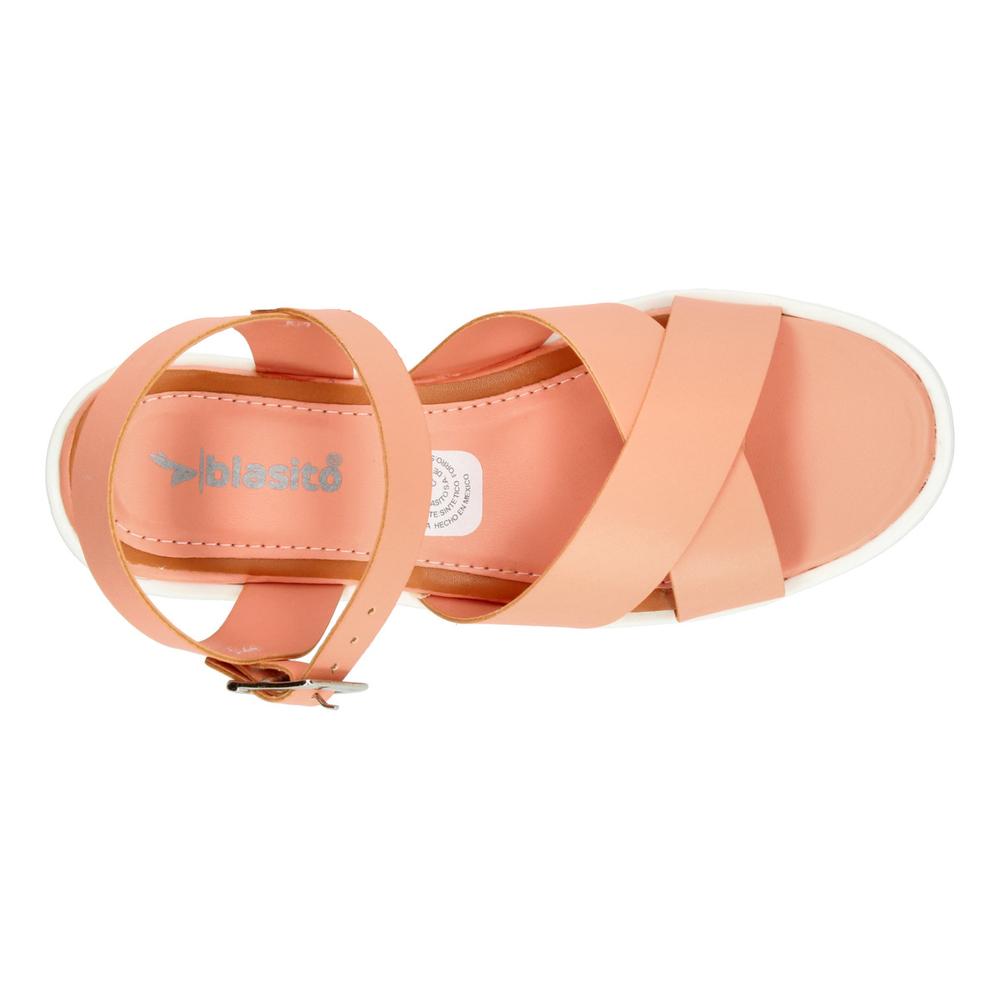Foto 7 | Sandalias Blasito Salmon Para Niña [bla62] Salmon