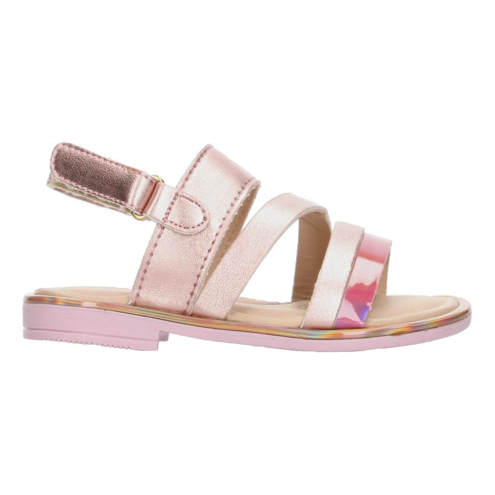 Sandalias Bajas Niña Jakuna Rose Gold Infantil Con Ajuste Rosa