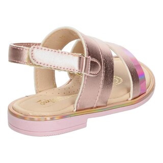 Foto 3 | Sandalias Bajas Niña Jakuna Rose Gold Infantil Con Ajuste Rosa