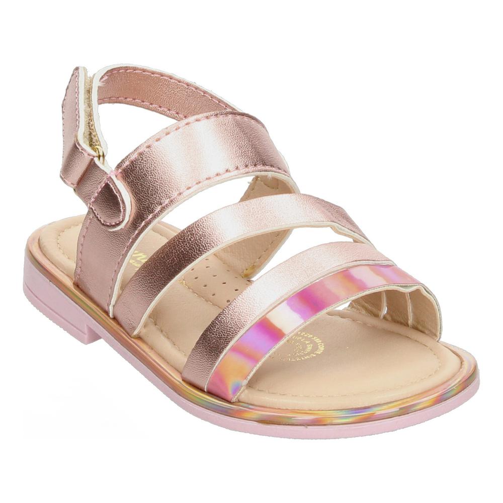 Foto 5 pulgar | Sandalias Bajas Niña Jakuna Rose Gold Infantil Con Ajuste Rosa