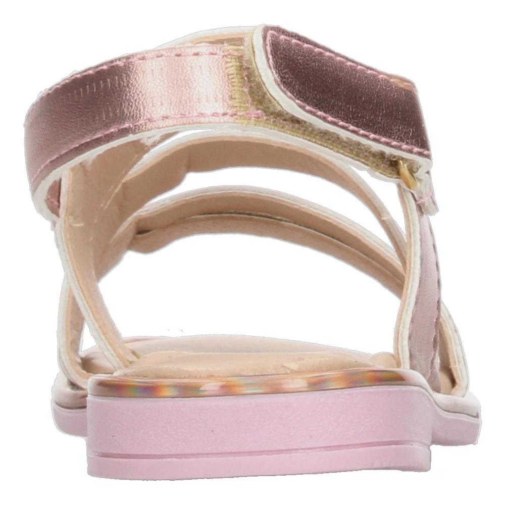 Foto 8 pulgar | Sandalias Bajas Niña Jakuna Rose Gold Infantil Con Ajuste Rosa