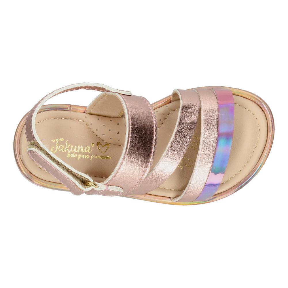 Foto 9 pulgar | Sandalias Bajas Niña Jakuna Rose Gold Infantil Con Ajuste Rosa